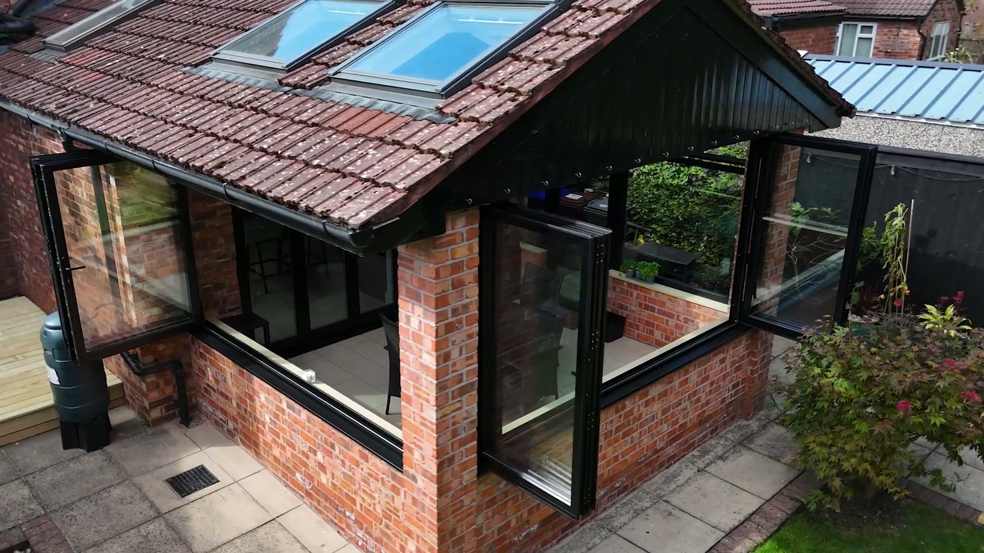 A Garden Room Glazed on Three Sides — Near Keswick, North Lakes