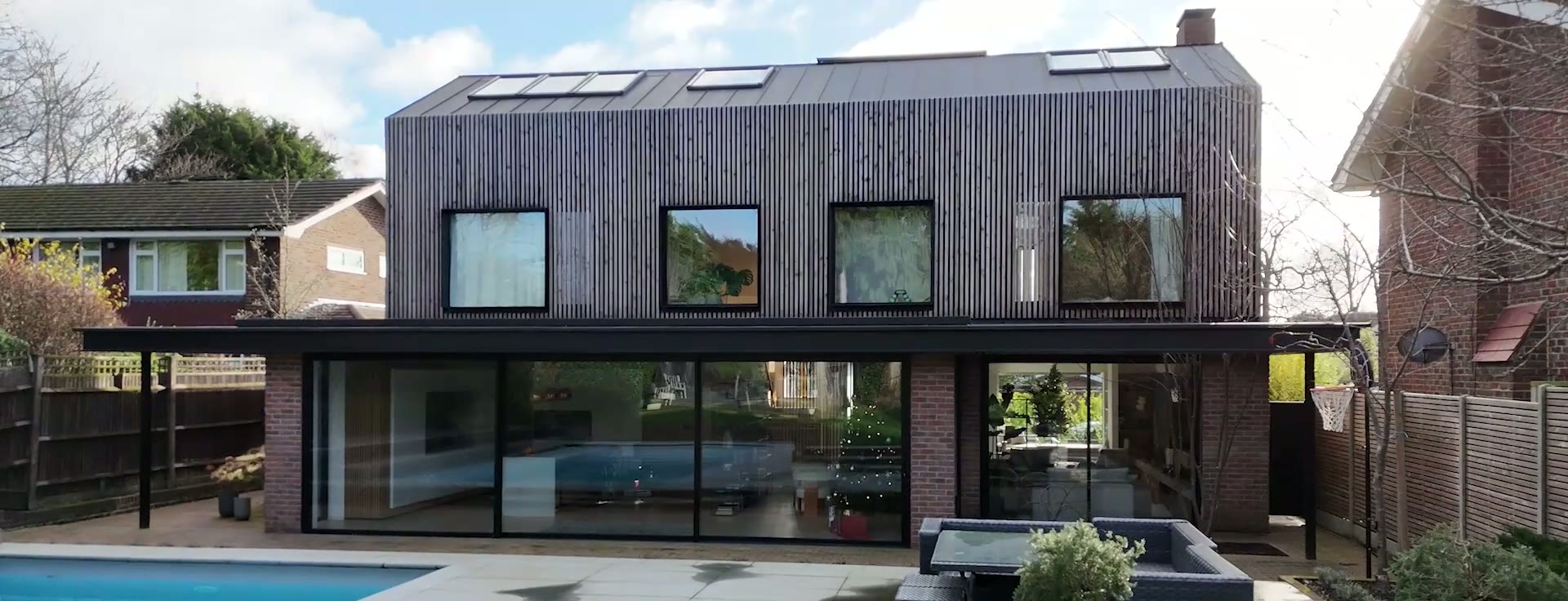 Whole-House Aluminium Glazing, Contemporary Clad Remodel — North West England